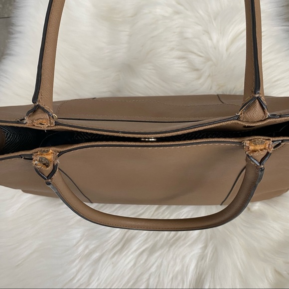 Rebecca Minkoff MAB medium leather canvas tote bag purse - Picture 6 of 10